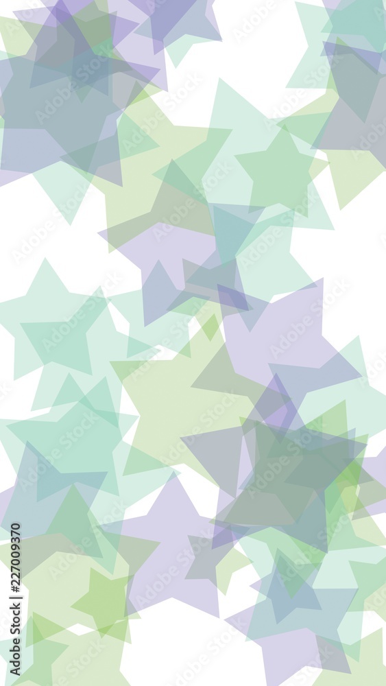 Multicolored translucent stars on a white background. Vertical image orientation. 3D illustration Multicolored translucent stars on a white background. Vertical image orientation. 3D illustration