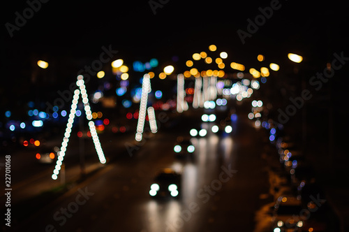 Blurry background - bulb light in the midnight © SunatP