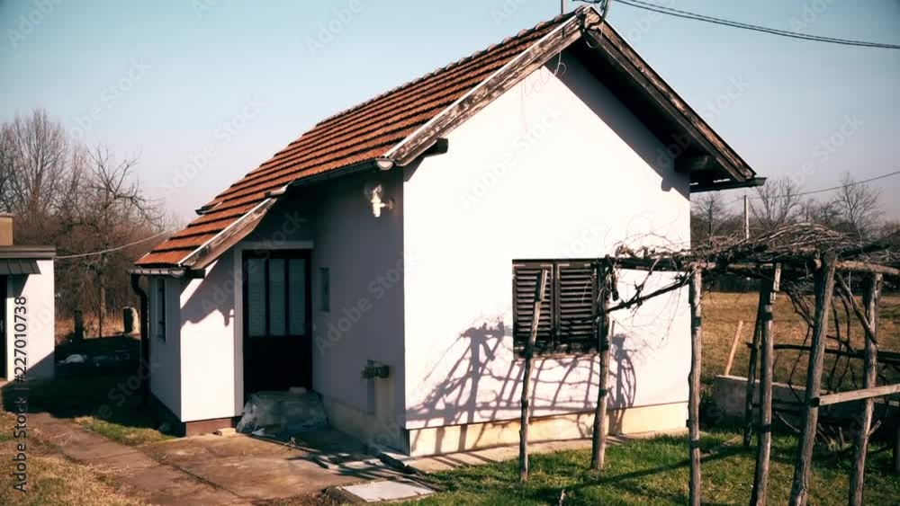 Small Abandoned House in the Village Center Small Abandoned House in the Village Center