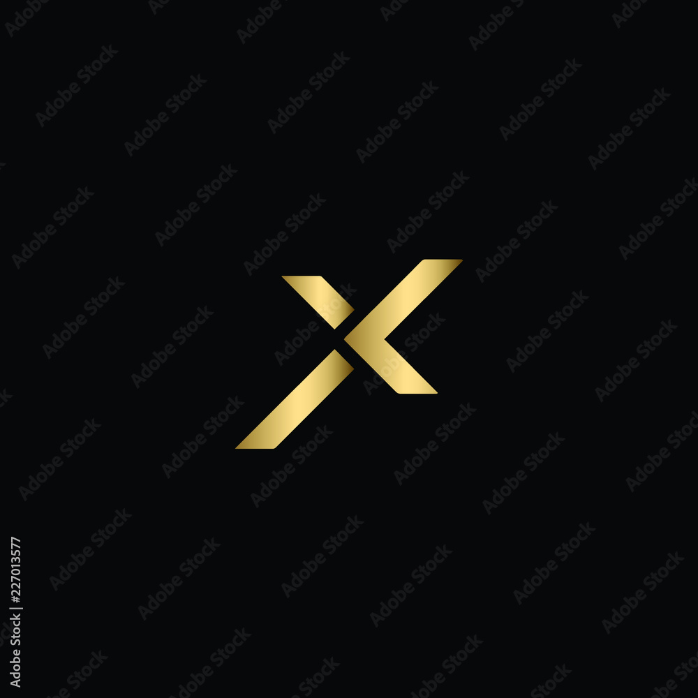 Minimal Solid Letter X Logo Design In Vector Format