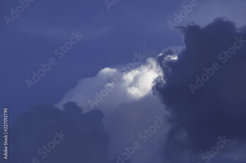 blue sky with cloud closeup