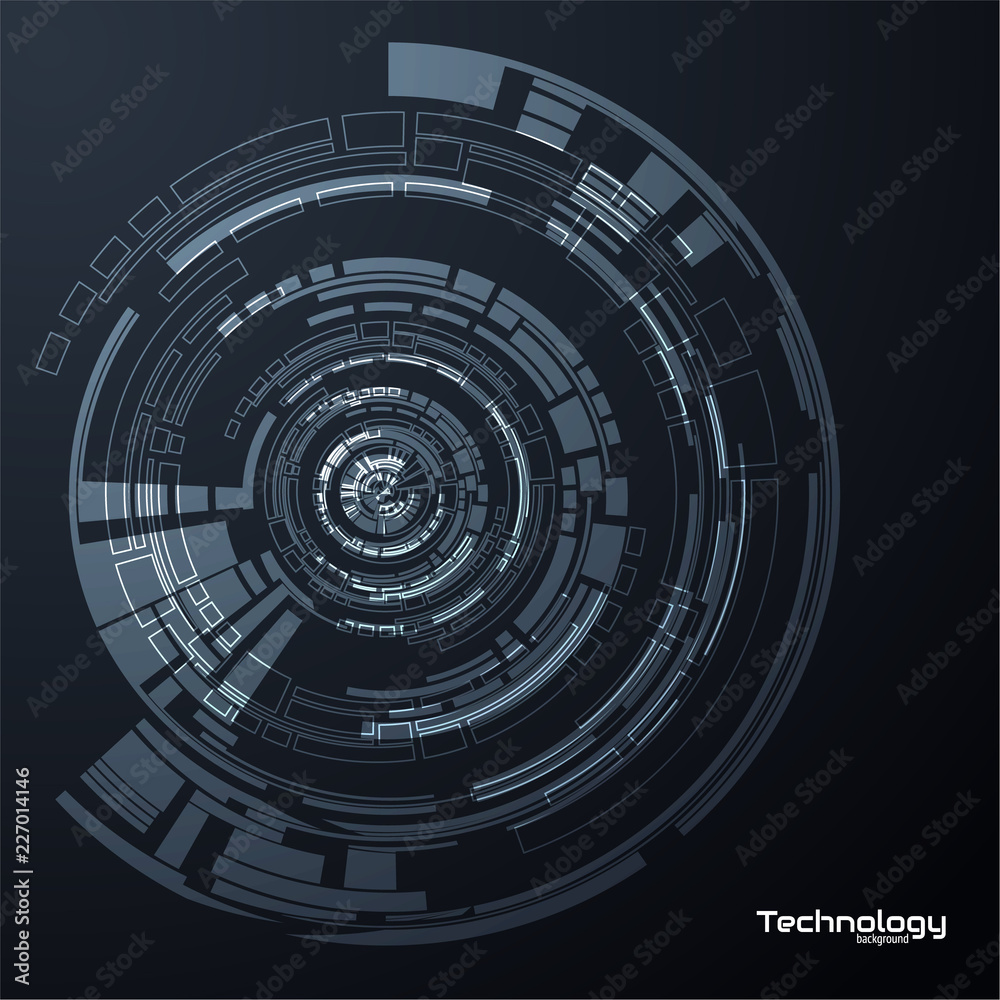 Abstract technology HUD shape vector background. EPS10 Abstract technology HUD shape vector background. EPS10