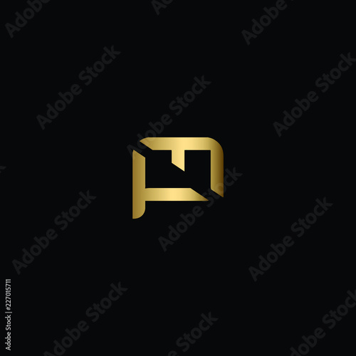 Minimal Solid Letter PM Logo Design Using Letters P M In Vector Format
