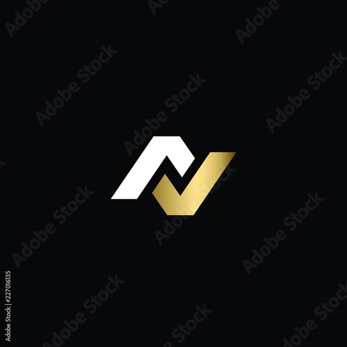 Minimal Solid Letter AV Logo Design Using Letters A V In Vector Format