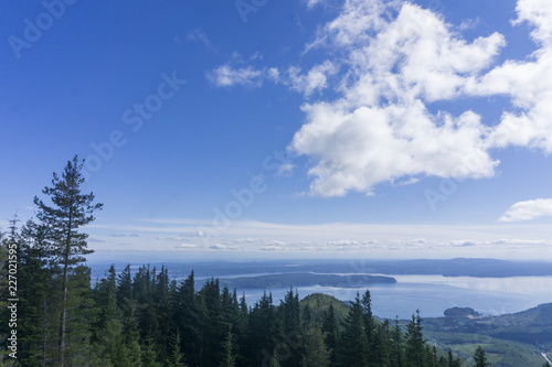 Beautiful view over Washington State from Olympic National park