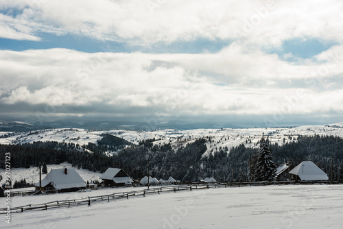 Winter countryside landscape © salajean