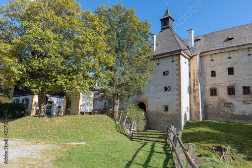 Rückseite, Eingan von Schloss Moosham, Salzburger Lungau, Österreich photo