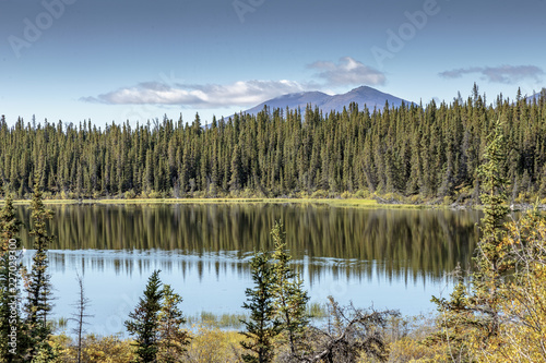 Aishinik lake near Haines Junction Yukon Canada