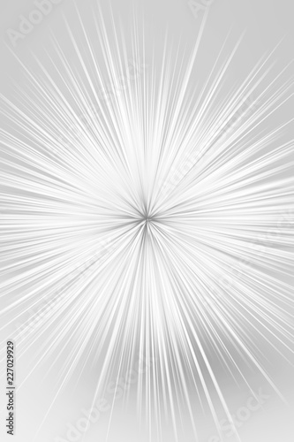 Abstract white explosion pattern. 3d render