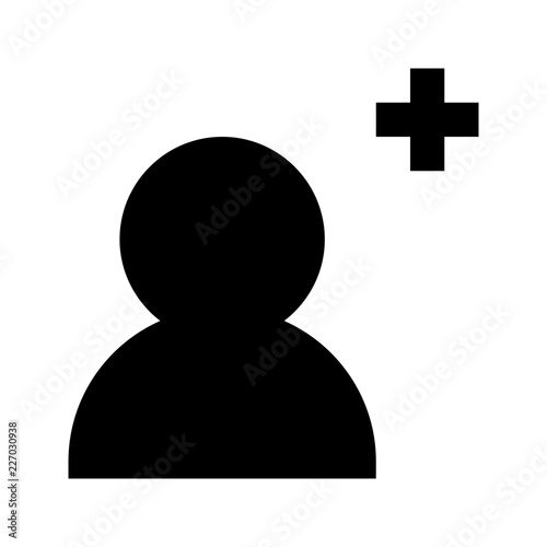Account User Add Profile Gui Web vector icon
