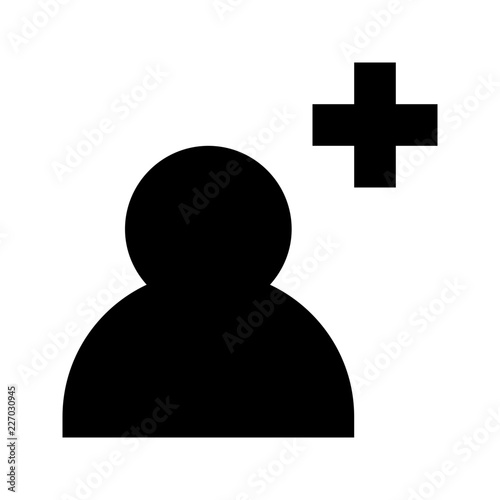 Account User Add Profile Gui Web vector icon