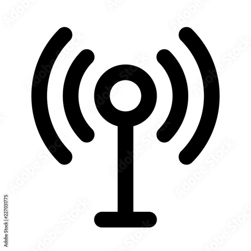 Antenna 2 Broadcast News Television Newscast vector icon