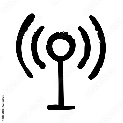Antenna 2 Broadcast News Television Newscast vector icon
