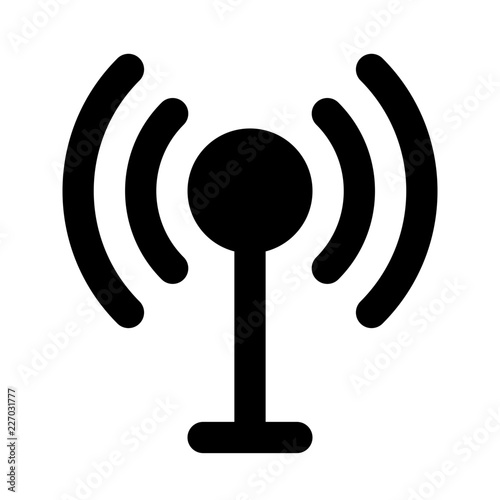 Antenna 2 Broadcast News Television Newscast vector icon