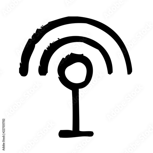 Antenna Broadcast News Television Newscast vector icon