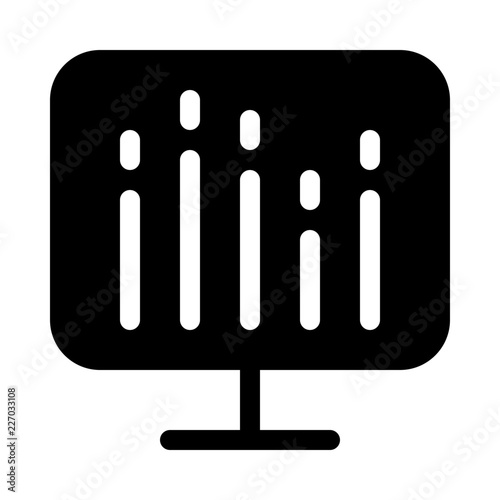 Audio Spectrum Media Multimedia Electronics Hardware vector icon