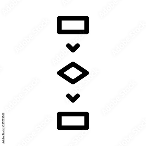 Automatization Chart Workflow Flow vector icon
