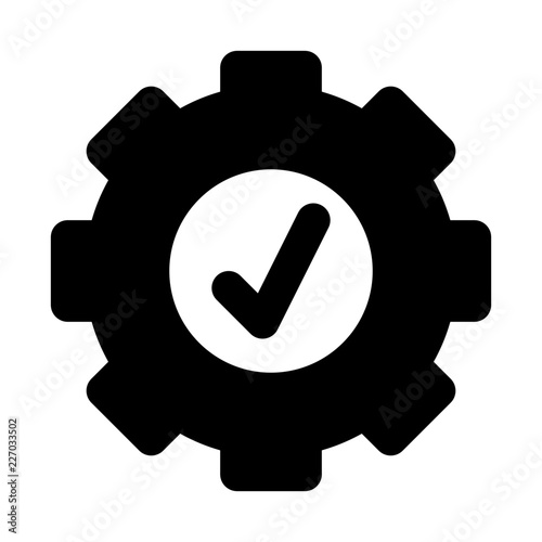 Automatically Gearwheel Automation Settings vector icon
