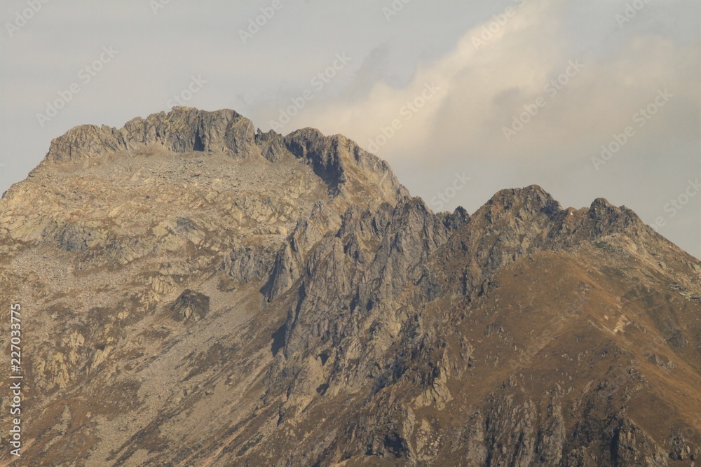 Gipfel des Piz Ledu in den Lombardischen Alpen (Comer Voralpen)