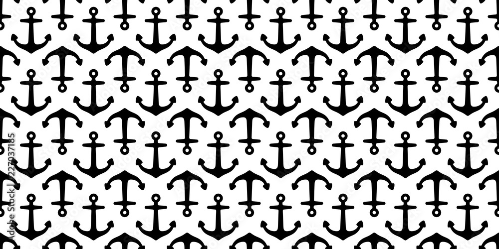 Anchor seamless pattern vector boat helm pirate scarf isolated Nautical maritime ocean sea tile background repeat wallpaper