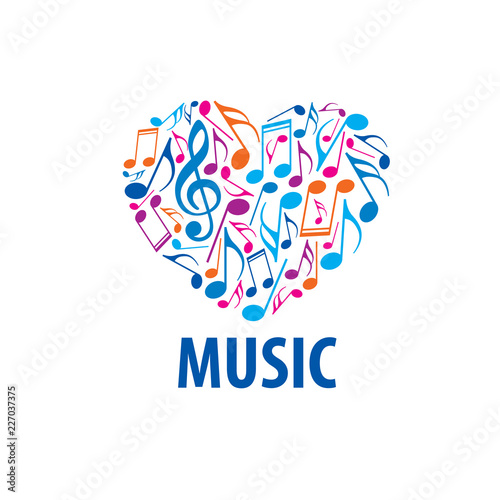Vector sign music. Illustration of musical notes..