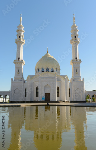 Pool near beautiful mosque