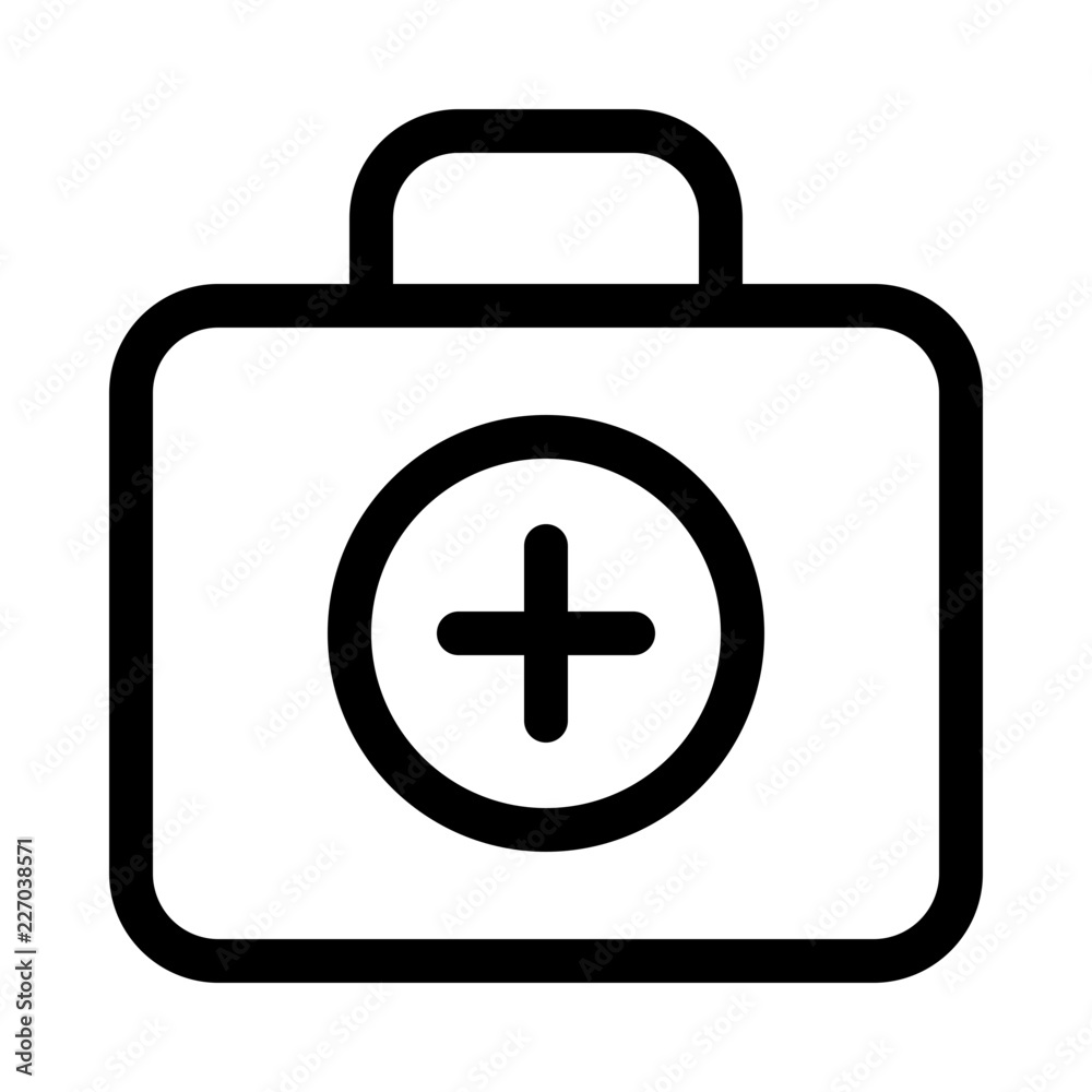 Bag Medicine Hospital Doctor Medical vector icon Bag Medicine Hospital Doctor Medical vector icon