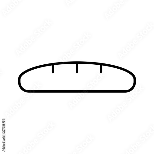 Baguette France French Nation Holiday vector icon