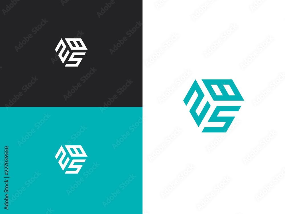 Combination number, stylish vector emblem for design Combination number, stylish vector emblem for design