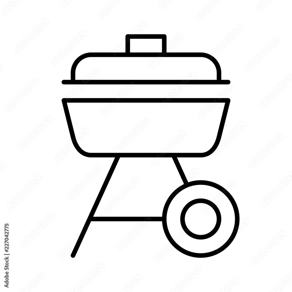 Barbecue Summer Shoping Cary Holiday vector icon