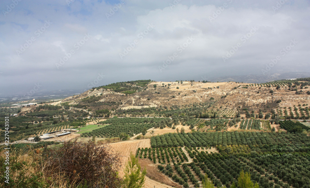 Beautiful cloudy views of Crete
