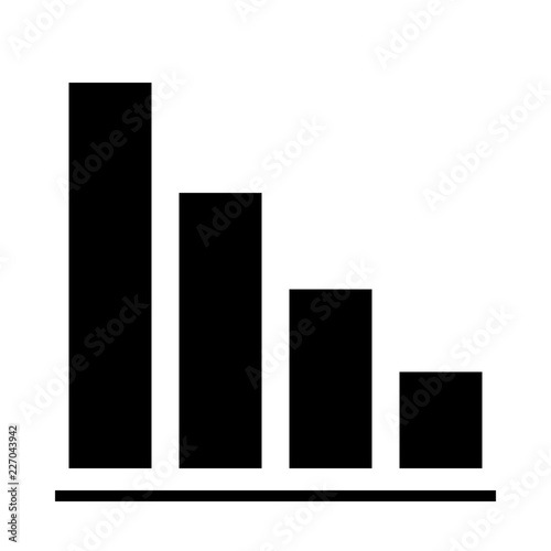 Bars Verti Solid Fall vector icon