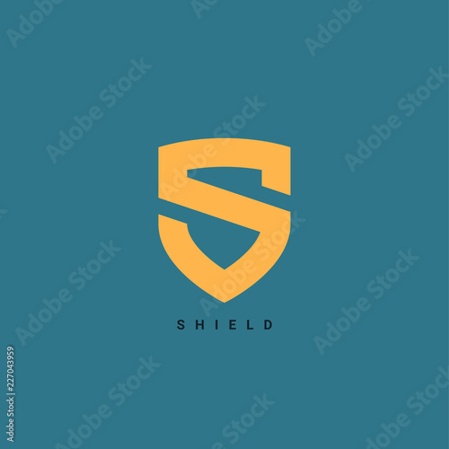 Security shield icon. Vector illustration