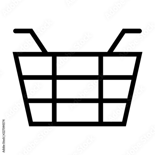 Basket Laundry Household Housekeeping Clean Wash vector icon
