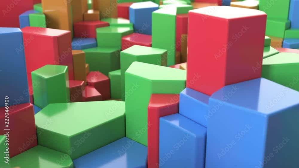 Colorful moving fractured surface Colorful moving fractured surface