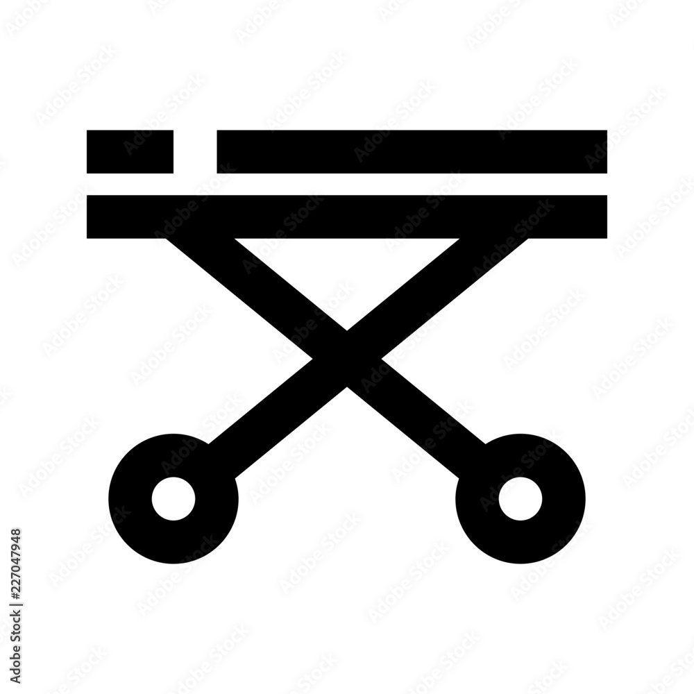 Bed Ambulance Medicine Hospital Doctor Medical vector icon Bed Ambulance Medicine Hospital Doctor Medical vector icon