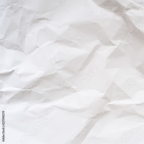 Vector texture of crumpled paper. Realistic illustration.