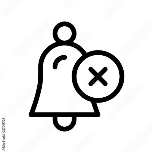 Bell Clear Alarm Bell Signal Alert vector icon