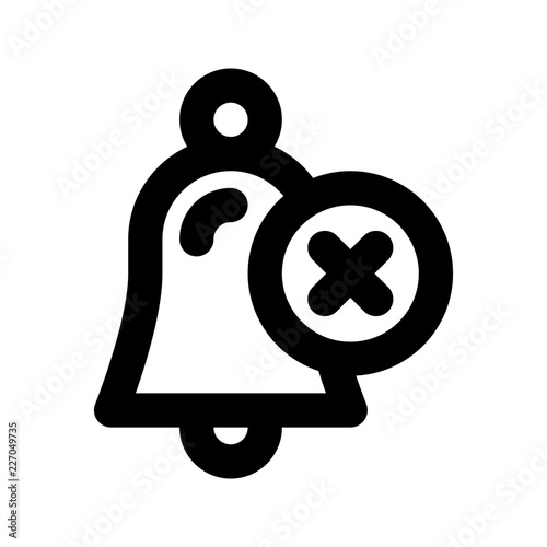 Bell Clear Alarm Bell Signal Alert vector icon