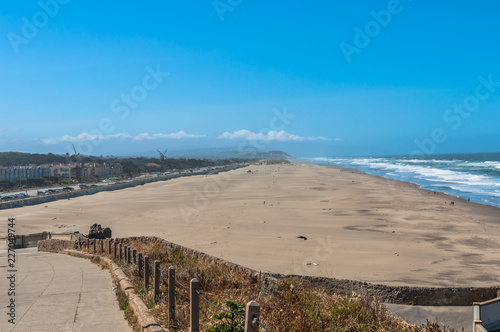 Sand beach at Ocean Beach  San Francisco