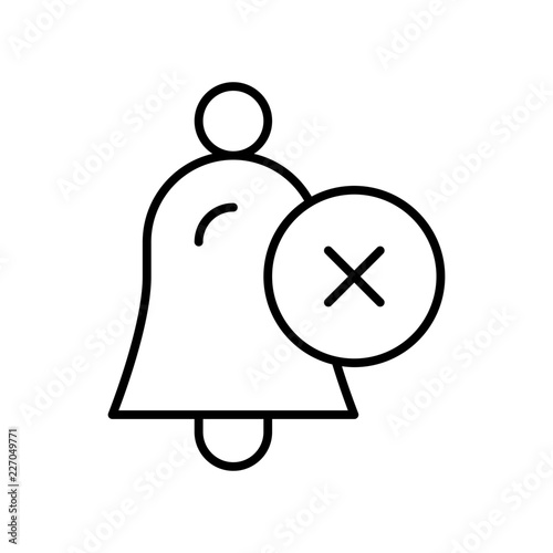 Bell Clear Alarm Bell Signal Alert vector icon