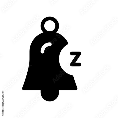 Bell Snooze Alarm Bell Signal Alert vector icon