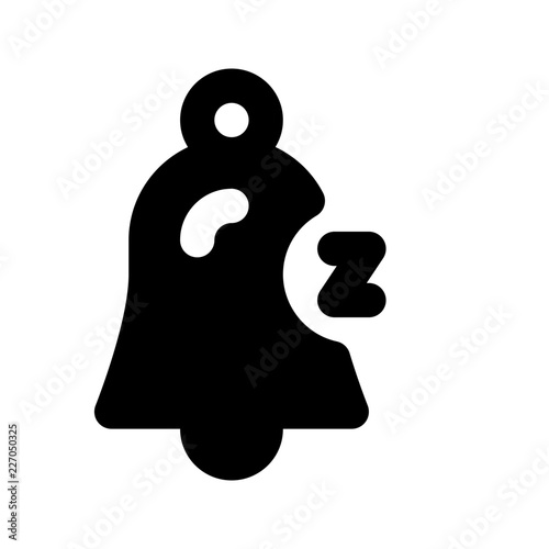 Bell Snooze Alarm Bell Signal Alert vector icon