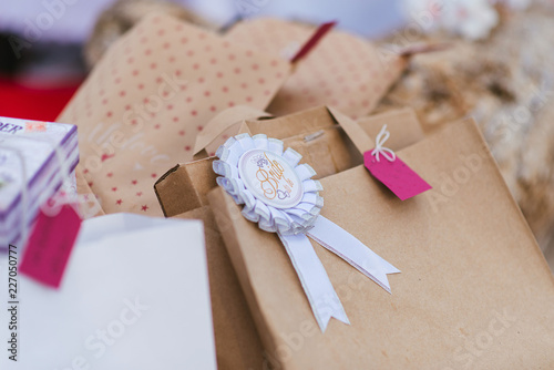 gift box with ribbon and bow bride to be