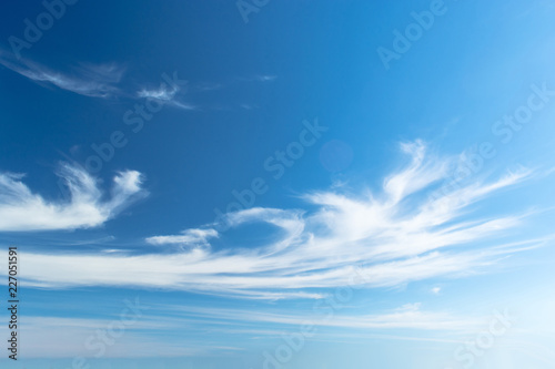 Blue sky and clouds