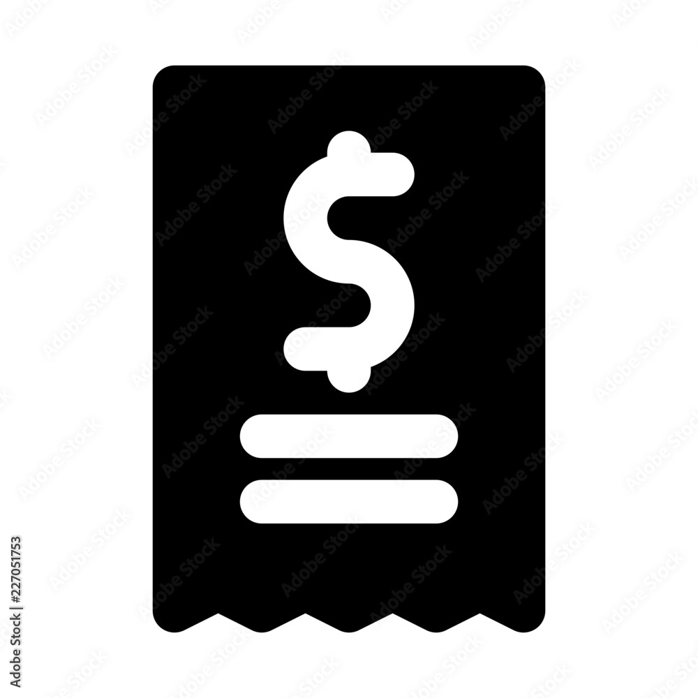 Bill Dollar Food Restaurant Bar Diner Drink vector icon Bill Dollar Food Restaurant Bar Diner Drink vector icon
