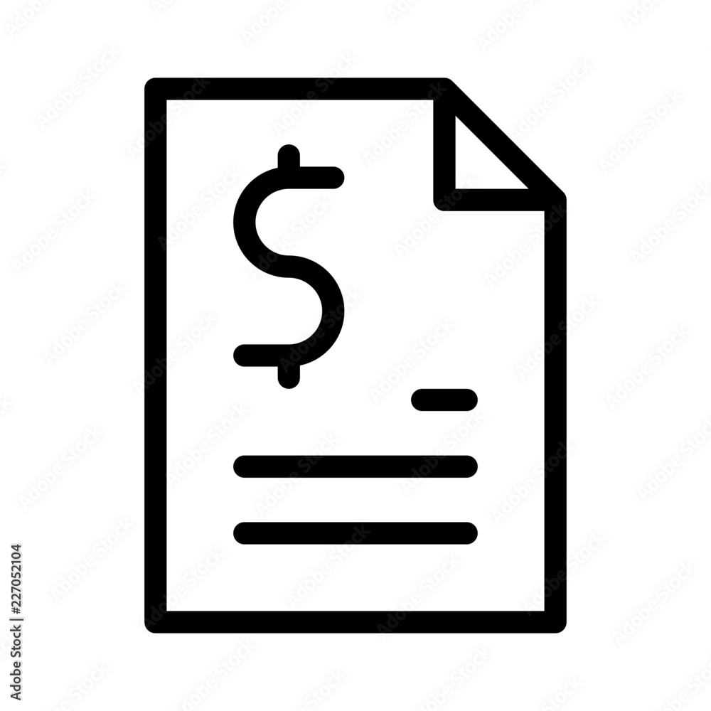 Bill Finance Money Cash Bank vector icon Bill Finance Money Cash Bank vector icon