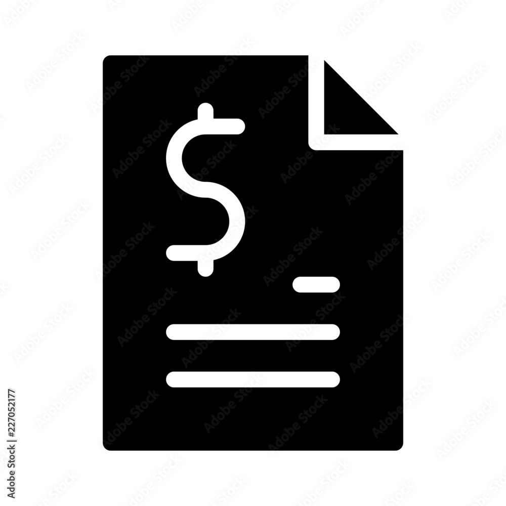 Bill Finance Money Cash Bank vector icon Bill Finance Money Cash Bank vector icon