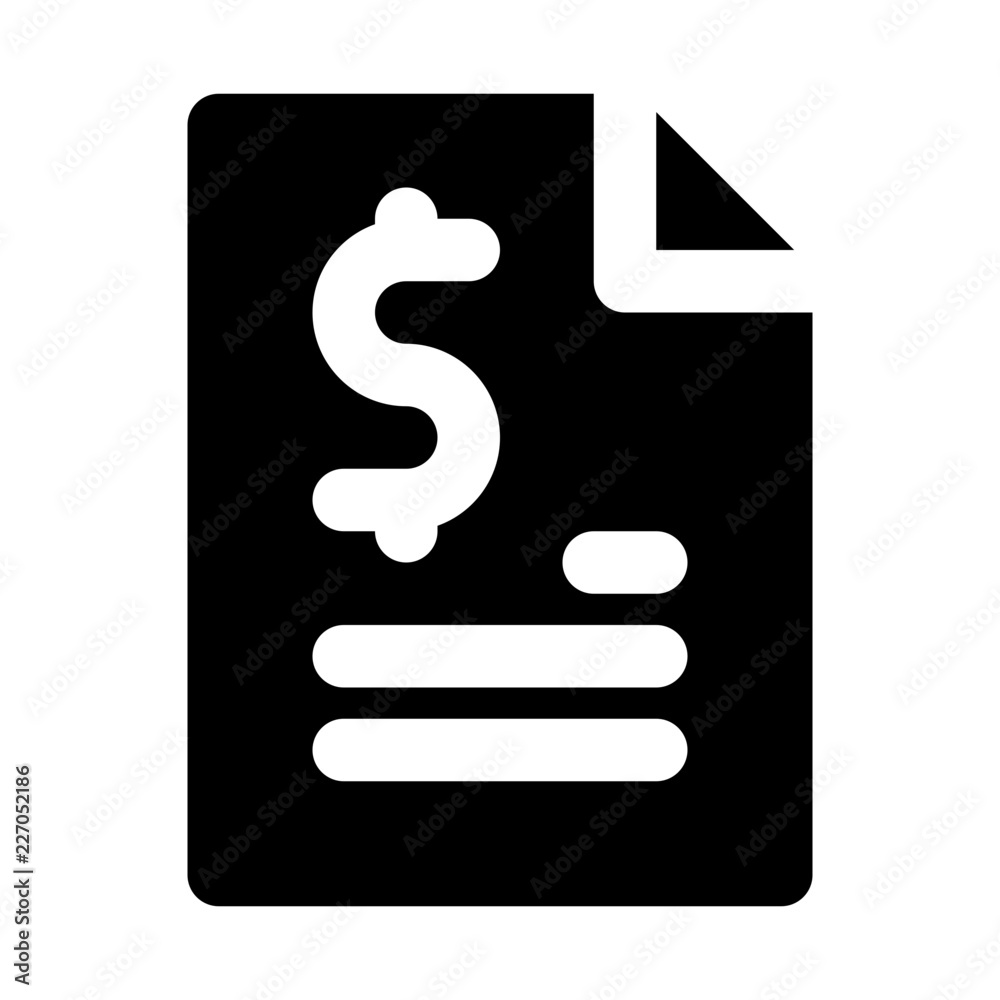 Bill Finance Money Cash Bank vector icon Bill Finance Money Cash Bank vector icon
