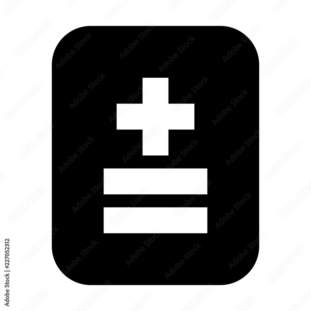 Obraz premium Bill Medicine Hospital Doctor Medical vector icon